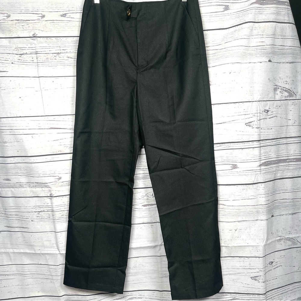 MOTF SHEIN Straight Leg Pant Work Size L black shimmer